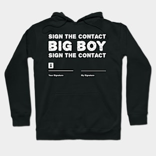 Sign The Contract Big ny Boxer Box Boxing Event 2024 Hoodie